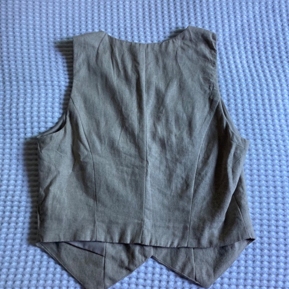 A New Day Linen Vest XS SOLD OUT - Picture 2 of 3